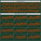 Custom Green Orange Authentic Two Tone Baseball Jersey