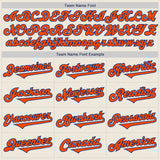 Custom Cream Orange-Royal Authentic Two Tone Baseball Jersey
