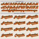 Custom Cream Orange-Green Authentic Two Tone Baseball Jersey