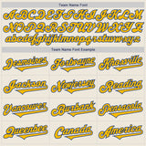 Custom Cream Gold-Royal Authentic Two Tone Baseball Jersey