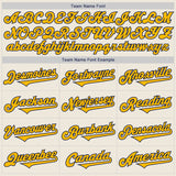 Custom Cream Gold-Navy Authentic Two Tone Baseball Jersey