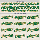 Custom Cream Kelly Green-Old Gold Authentic Two Tone Baseball Jersey