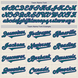 Custom Cream Teal-Purple Authentic Two Tone Baseball Jersey