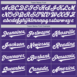 Custom Purple White Authentic Two Tone Baseball Jersey