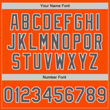 Custom Orange Steel Gray-White Authentic Two Tone Baseball Jersey