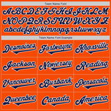 Custom Orange Navy-White Authentic Two Tone Baseball Jersey