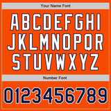 Custom Orange Navy-White Authentic Two Tone Baseball Jersey