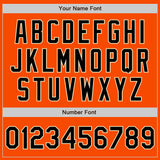 Custom Orange Black-Cream Authentic Two Tone Baseball Jersey
