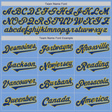 Custom Light Blue Royal-Yellow Authentic Two Tone Baseball Jersey