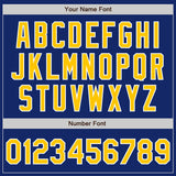 Custom Royal Yellow-White Authentic Two Tone Baseball Jersey