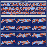Custom Royal Light Blue-Orange Authentic Two Tone Baseball Jersey