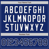 Custom Royal Navy-White Authentic Two Tone Baseball Jersey