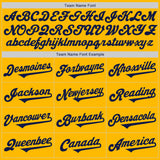 Custom Gold Navy Authentic Two Tone Baseball Jersey