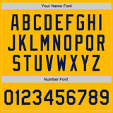 Custom Gold Navy Authentic Two Tone Baseball Jersey