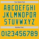 Custom Gold Kelly Green-White Authentic Two Tone Baseball Jersey