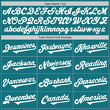 Custom Teal White Authentic Two Tone Baseball Jersey