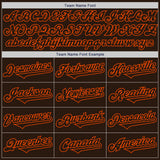 Custom Brown Orange Authentic Two Tone Baseball Jersey