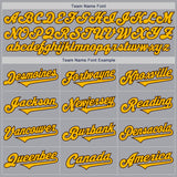 Custom Gray Gold-Brown Authentic Two Tone Baseball Jersey
