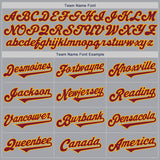 Custom Gray Crimson-Gold Authentic Two Tone Baseball Jersey