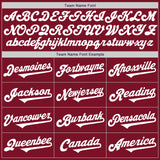 Custom Crimson White Authentic Two Tone Baseball Jersey