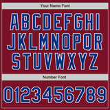 Custom Crimson Royal-White Authentic Two Tone Baseball Jersey