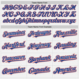 Custom White Royal-Red Authentic Two Tone Baseball Jersey