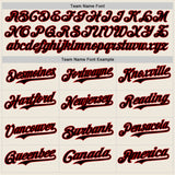 Custom Cream Black Pinstripe Red Authentic Two Tone Baseball Jersey