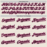 Custom Cream Black Pinstripe Pink Authentic Two Tone Baseball Jersey