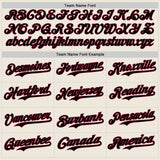Custom Cream Black Pinstripe Crimson Authentic Two Tone Baseball Jersey