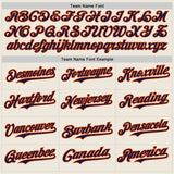 Custom Cream Navy Pinstripe Orange Authentic Two Tone Baseball Jersey