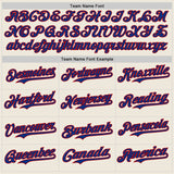 Custom Cream Royal Pinstripe Red Authentic Two Tone Baseball Jersey