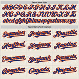Custom Cream Royal Pinstripe Orange Authentic Two Tone Baseball Jersey