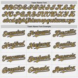 Custom White Old Gold Pinstripe Navy Authentic Two Tone Baseball Jersey