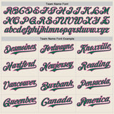 Custom Cream Kelly Green Pinstripe Pink Authentic Two Tone Baseball Jersey
