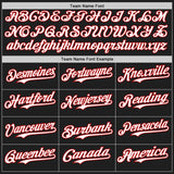 Custom Black Red Pinstripe White Authentic Two Tone Baseball Jersey