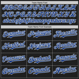 Custom Black Royal Pinstripe White Authentic Two Tone Baseball Jersey