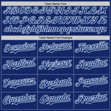 Custom Royal White Pinstripe White Authentic Two Tone Baseball Jersey