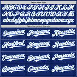 Custom Royal Light Blue Pinstripe White Authentic Two Tone Baseball Jersey