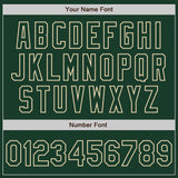 Custom Green Cream Pinstripe Cream Authentic Two Tone Baseball Jersey