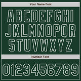 Custom Green White Pinstripe White Authentic Two Tone Baseball Jersey