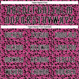 Custom Pink Black-White Geometric Shape Sublimation Volleyball Uniform Jersey