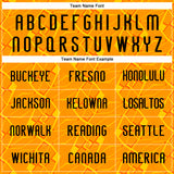 Custom Orange Black-Yellow Geometric Shape Sublimation Volleyball Uniform Jersey