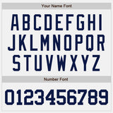 Custom White Navy Pinstripe Navy Authentic Baseball Jersey