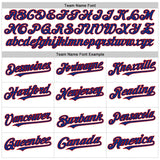 Custom White Royal Pinstripe Red Authentic Sleeveless Baseball Jersey
