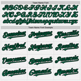 Custom White (Black Kelly Green Pinstripe) Kelly Green-Black Authentic Baseball Jersey