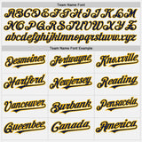 Custom White (Navy Gold Pinstripe) Navy-Gold Authentic Baseball Jersey