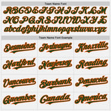Custom White (Green Orange Pinstripe) Green-Orange Authentic Baseball Jersey