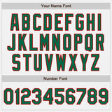 Custom White (Kelly Green Red Pinstripe) Kelly Green-Red Authentic Baseball Jersey