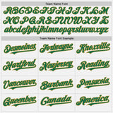 Custom White (Kelly Green Old Gold Pinstripe) Kelly Green-Old Gold Authentic Baseball Jersey