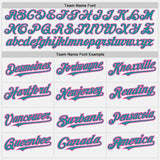 Custom White (Teal Pink Pinstripe) Teal-Pink Authentic Baseball Jersey